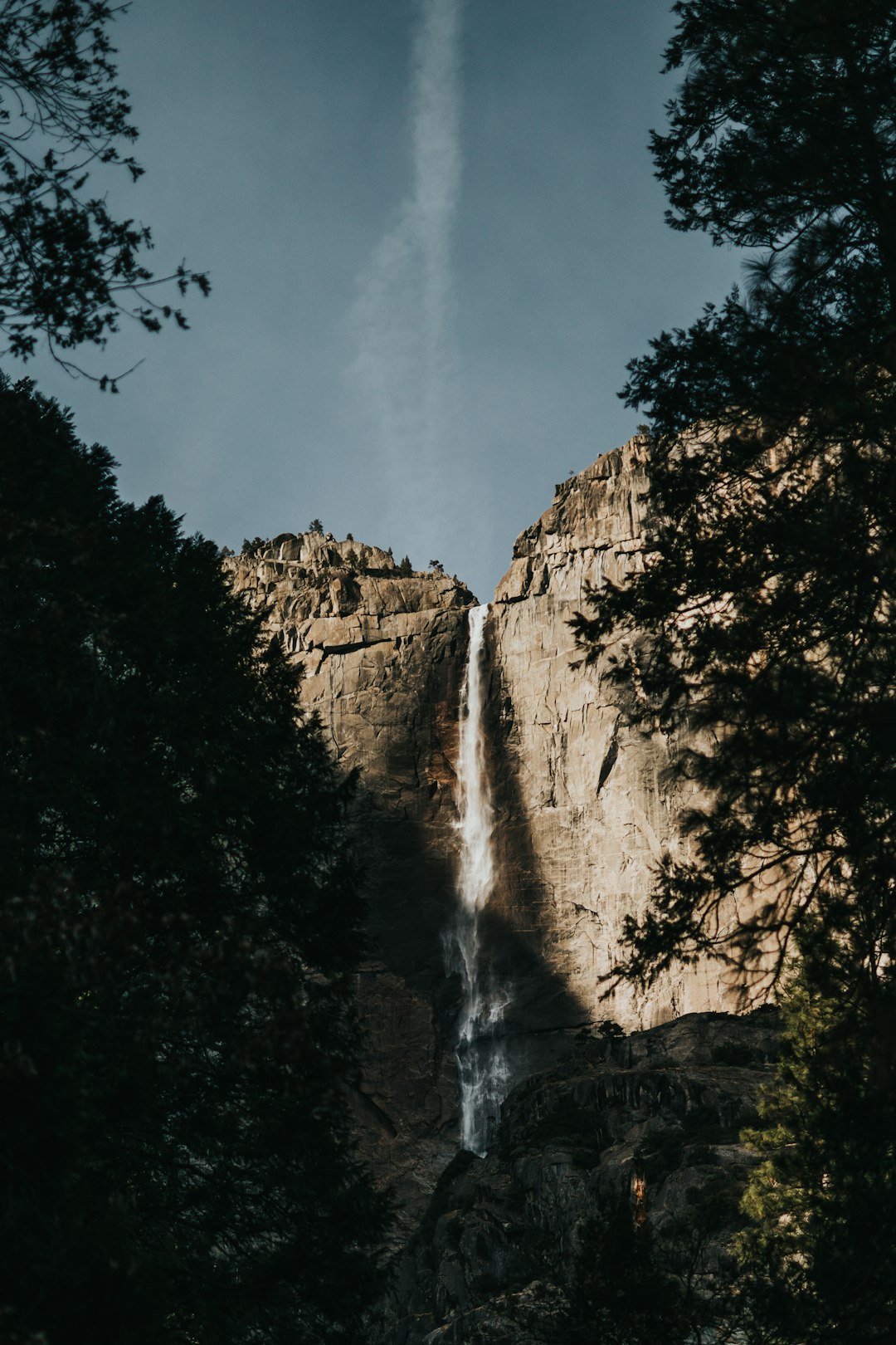 long exposure photography of waterfalls