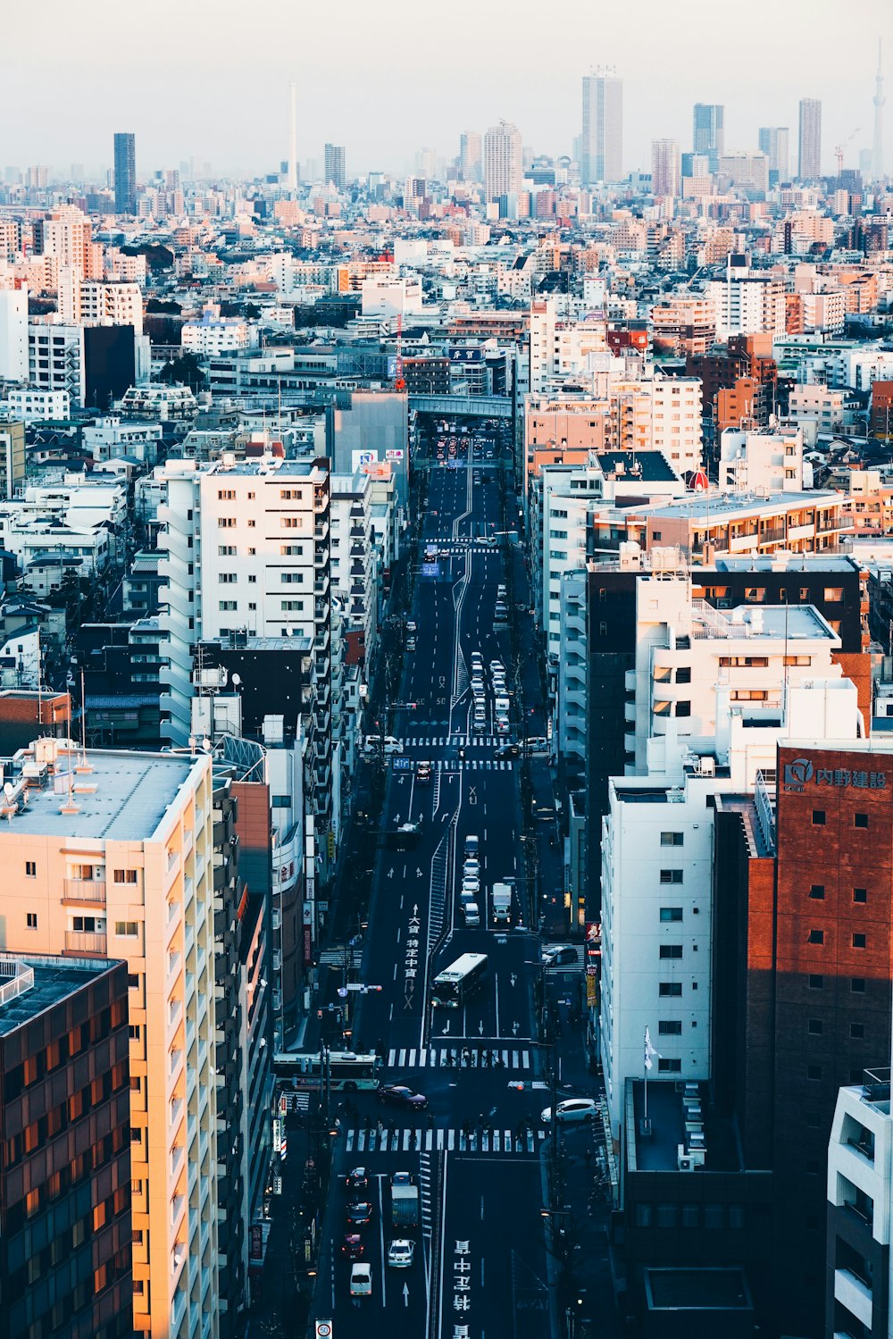 fotografia aerea del paesaggio urbano