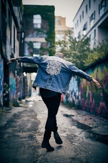 person doing cris-cross on road