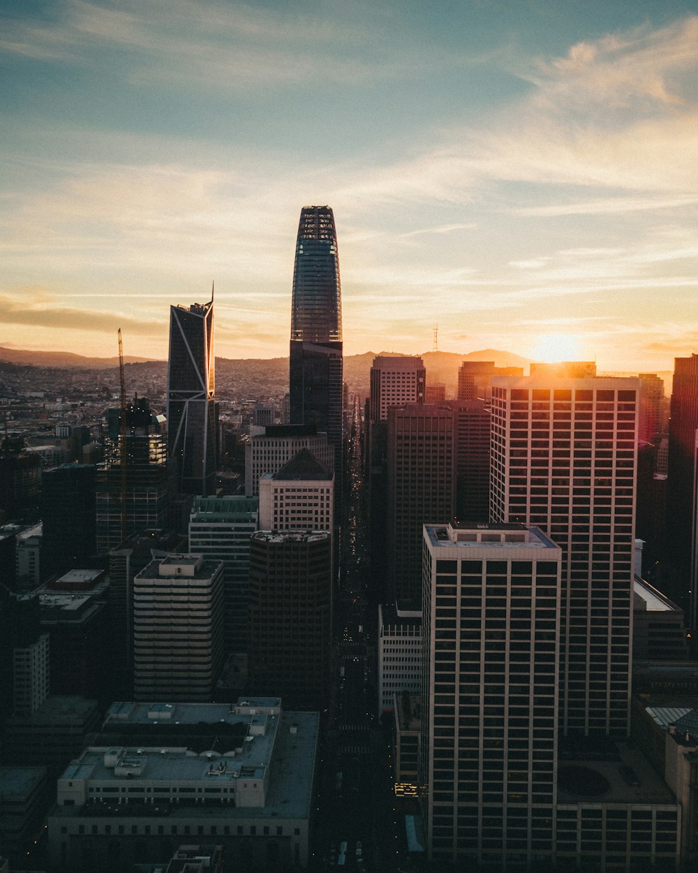 bird's eye view of cityscape