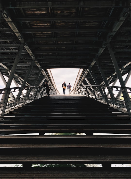 people walking up stairs low-angle photography in Tuileries Garden France