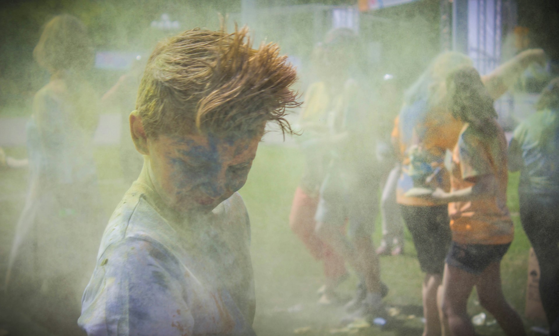 person wearing grey knit sweater