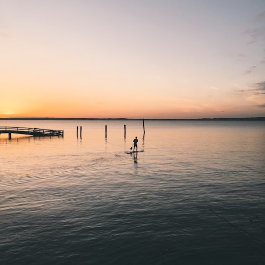 person on boat under blue sky in Bellingham United States