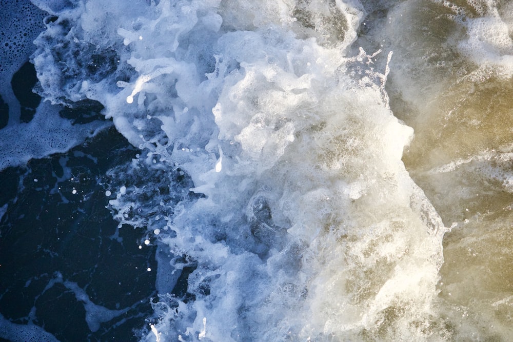 time lapse photography of water wave