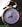 silver twin-bell alarm clock at 8:05