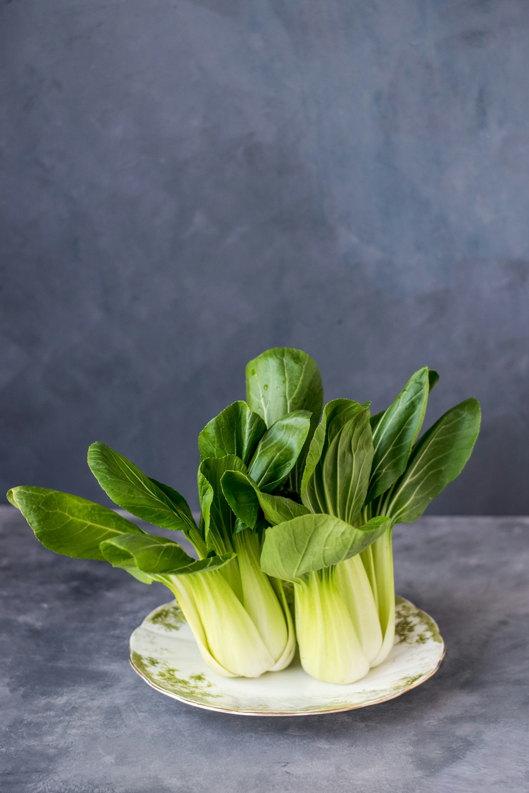 green vegetable on plate