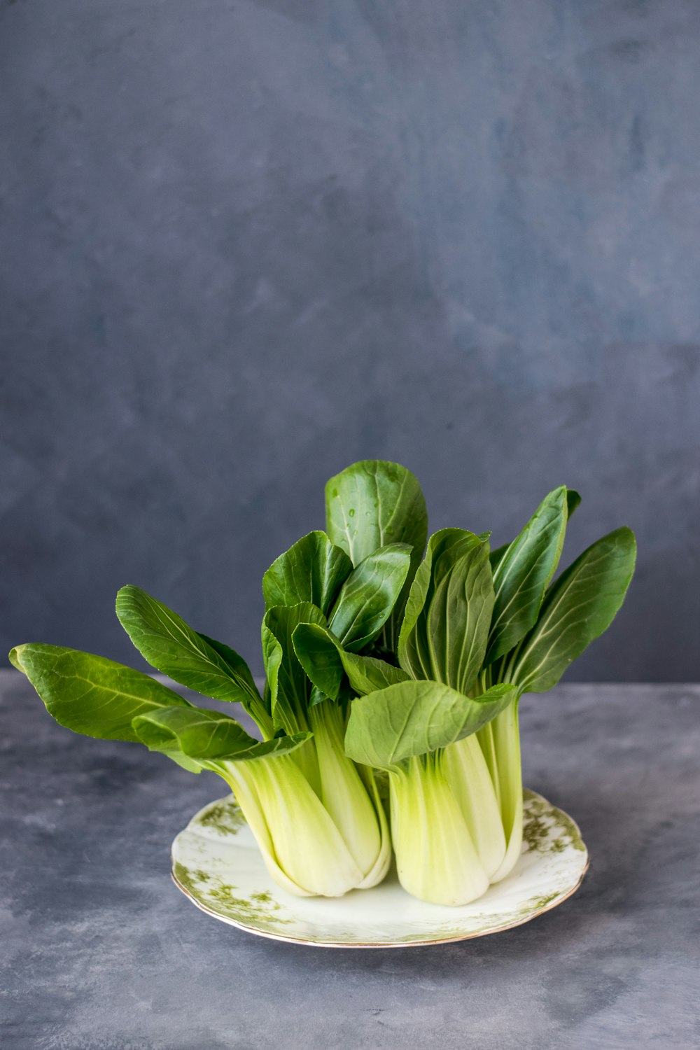 green vegetable on plate