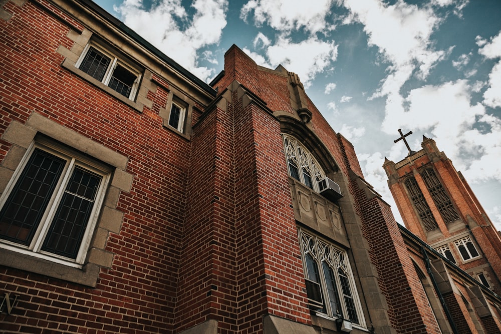 brown brick building