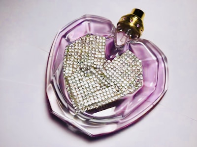 clear perfume bottle
