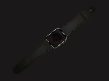 turned off silver case smartwatch