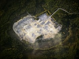 aerial view of forest
