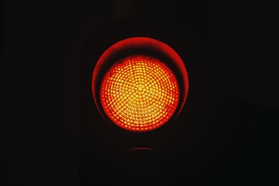 traffic light in red