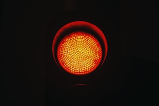traffic light in red