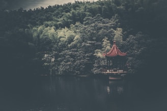 A serene landscape representing the harmony of Eastern traditions and modern life.