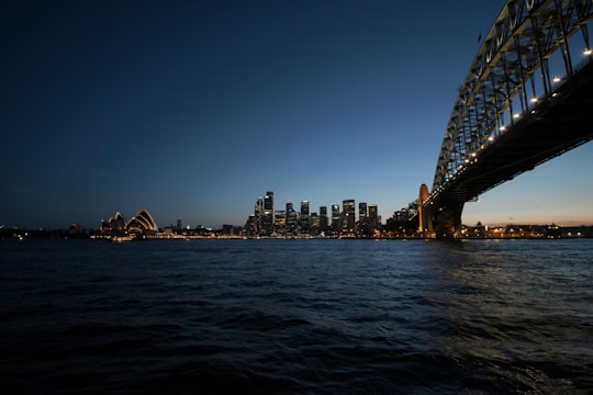 Sydney Opera House, Australia during nighttime in Sydney Harbour Bridge Australia