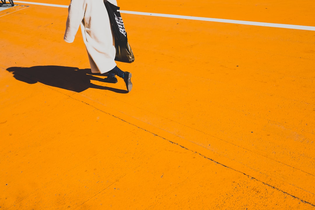 person walking, Court