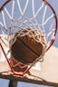 basketball on ring