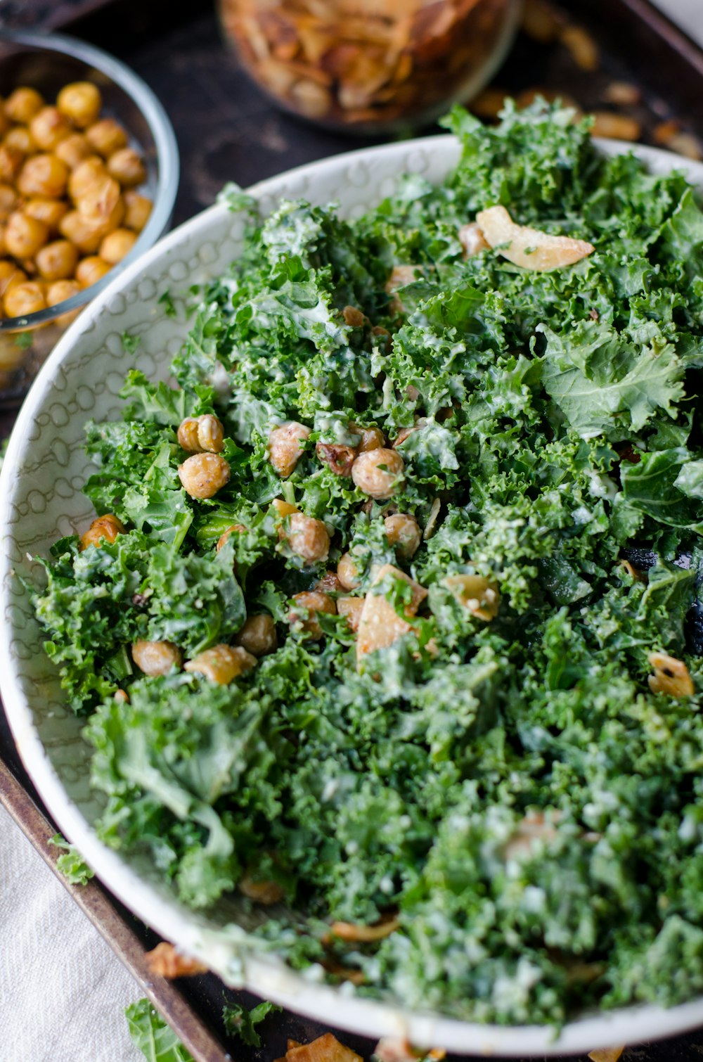 nuts and parsley in a bowl photo by Unsplash