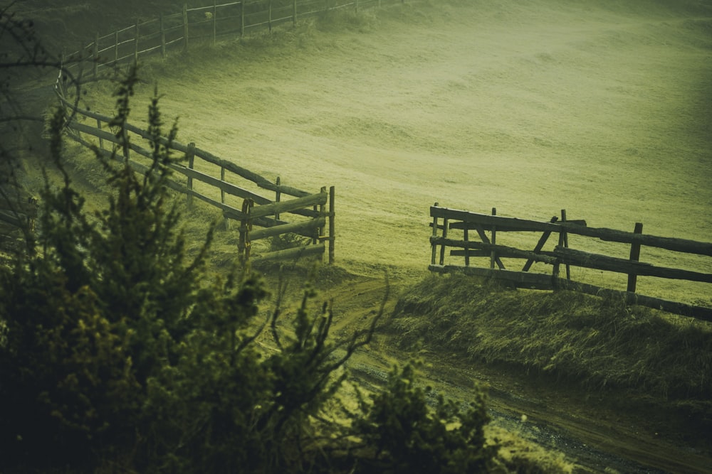 open fence at the farm