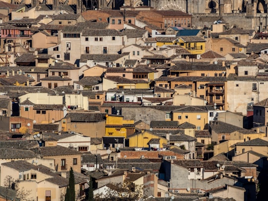 bird's eye photography of houses in Toledo Spain