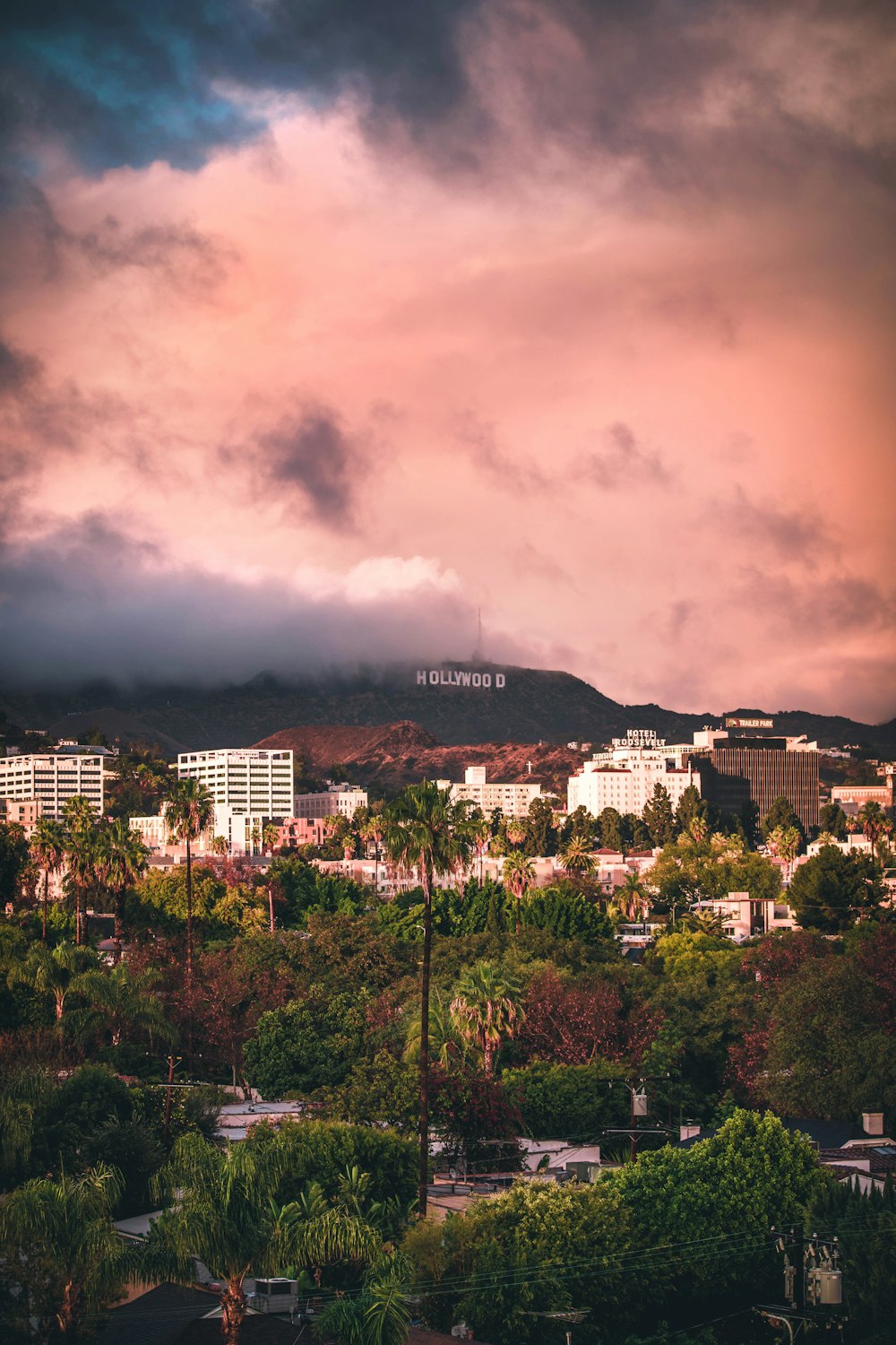 Hollywood sign from Los Angeles