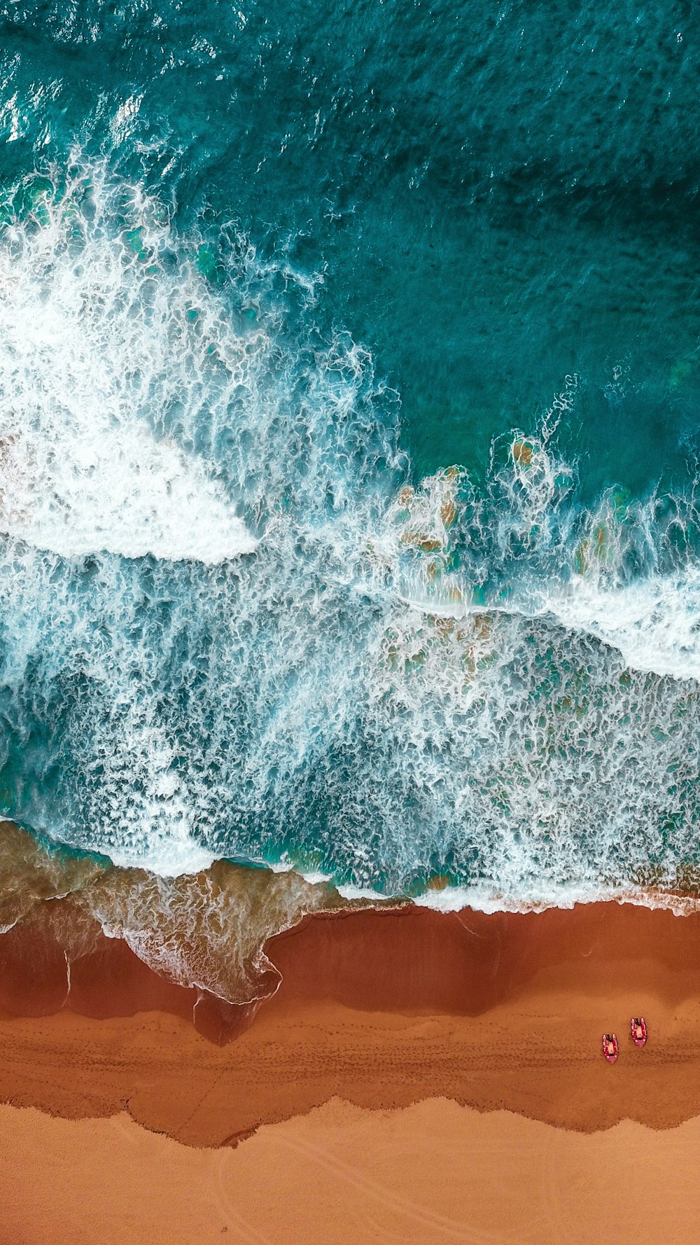 Fotografía aérea de la playa