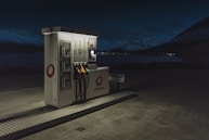 white Orcan fuel station