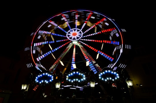 LED ferris wheel at daytime in Graz Austria