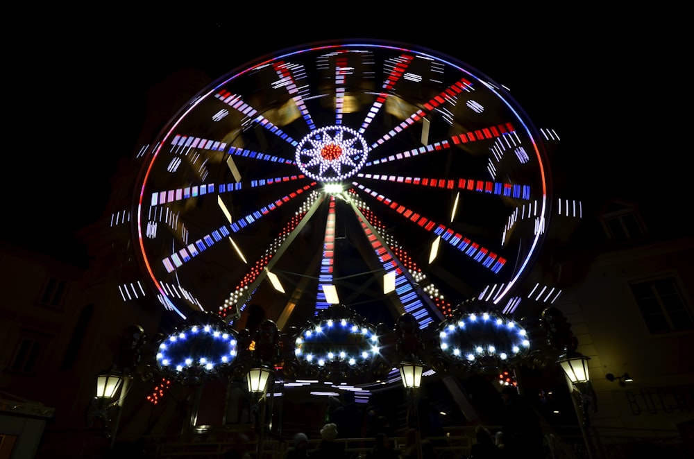 LED ferris wheel at daytime