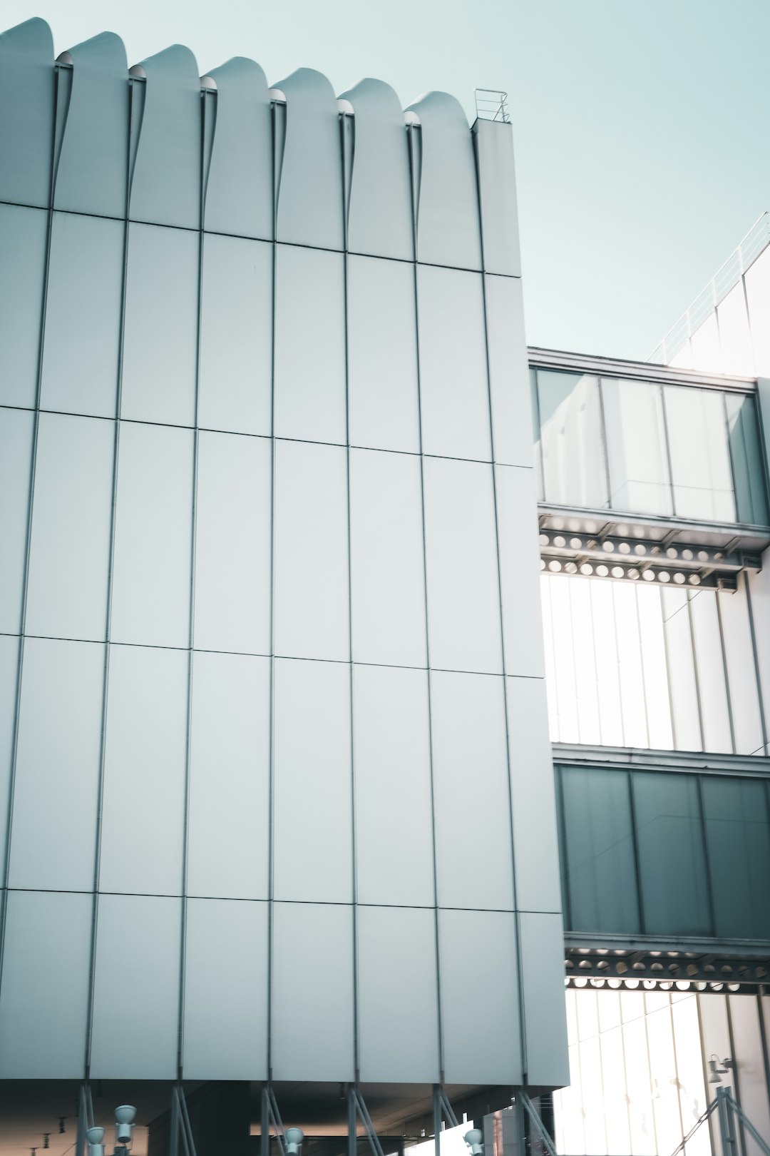 architectural photography of gray building