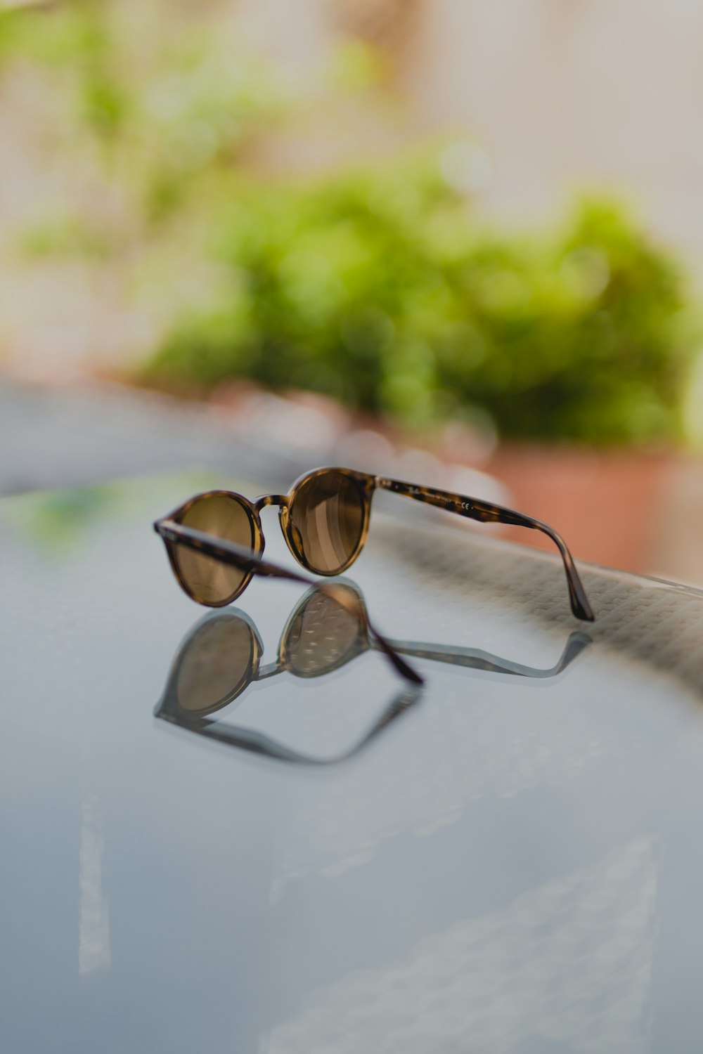 Photographie sélective des lunettes de soleil