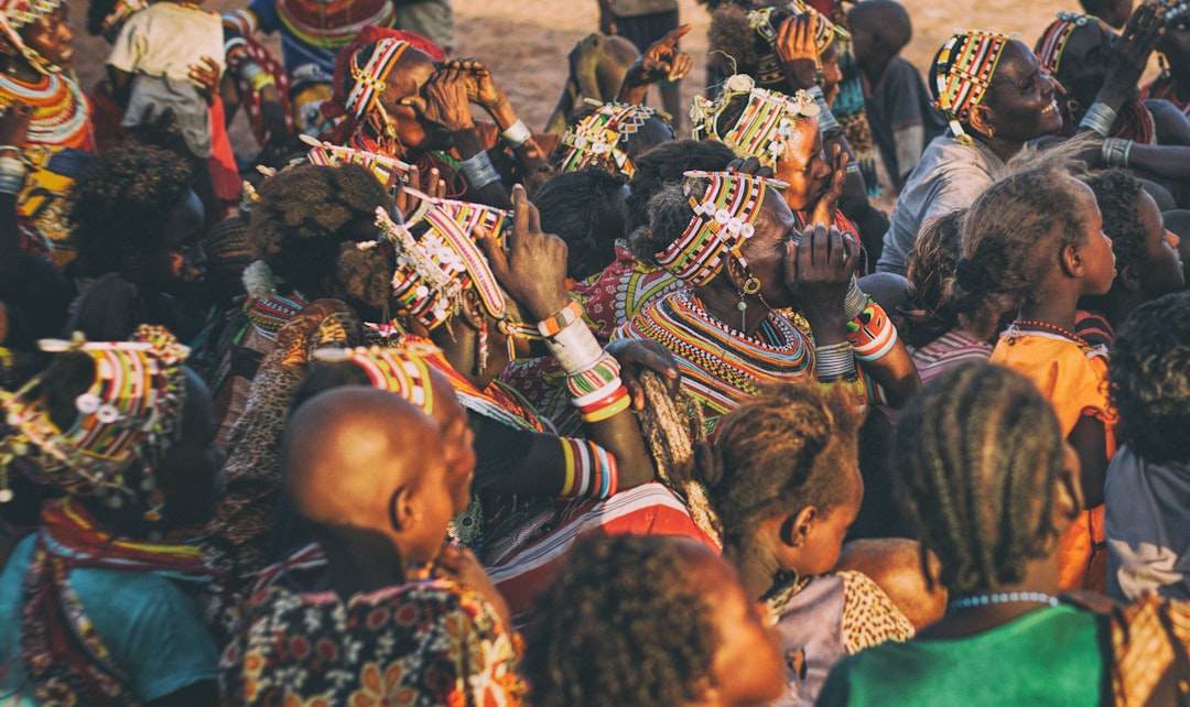 group of people in celebration