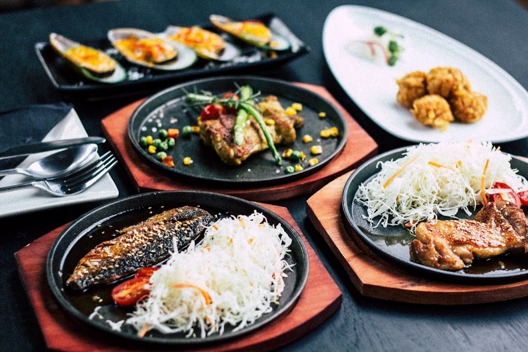 grilled fish dish, foods on the table