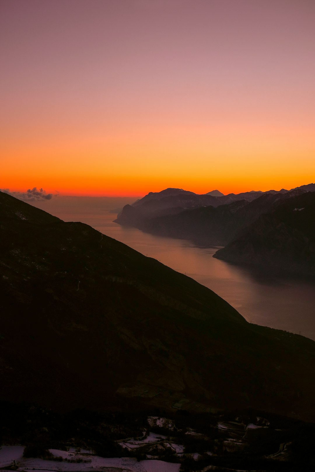 landscape photography of mountain formations during sunset