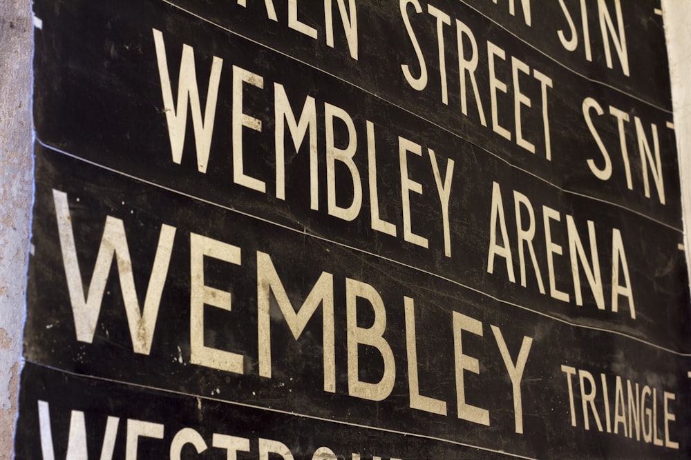 Wembley-Beschilderung
