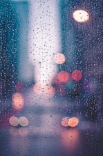 water droplets on clear glass