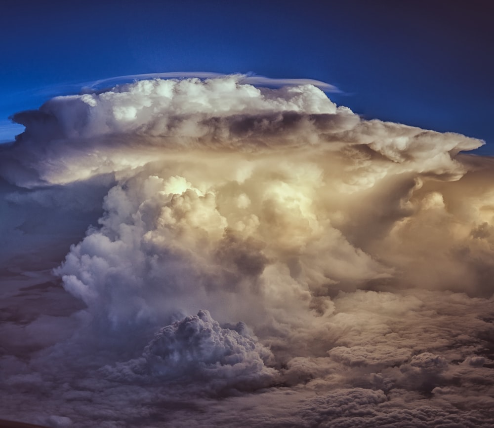 aerial photography of white clouds during daytime