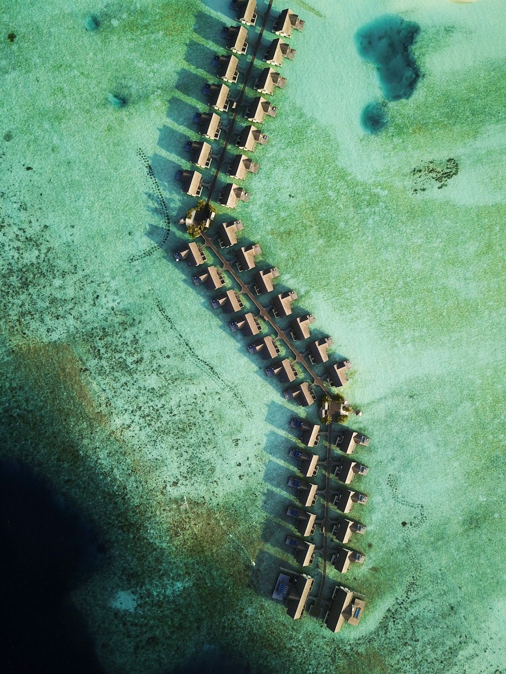 aerial view of houses