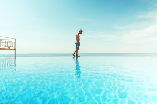 pool villa by the beach in Indonesia curated by Francesco Margaretini