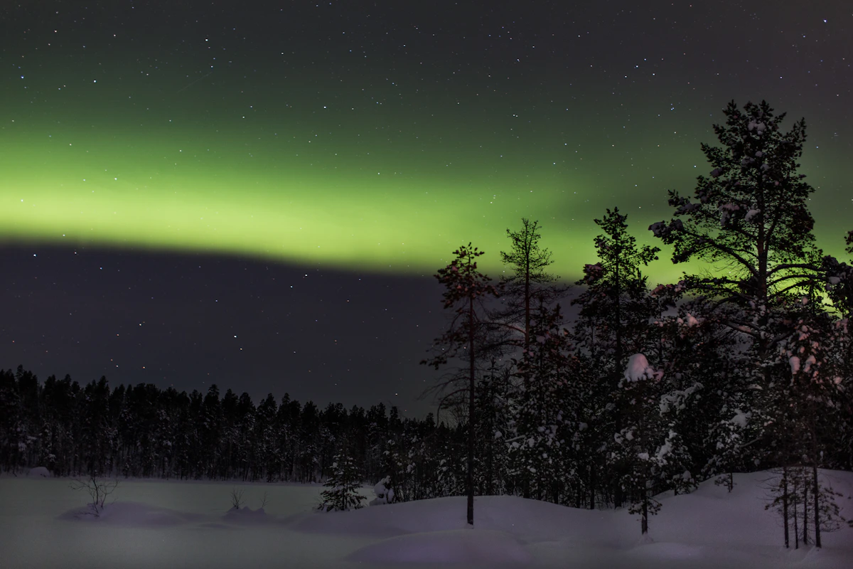 Lapland Aurora landscape