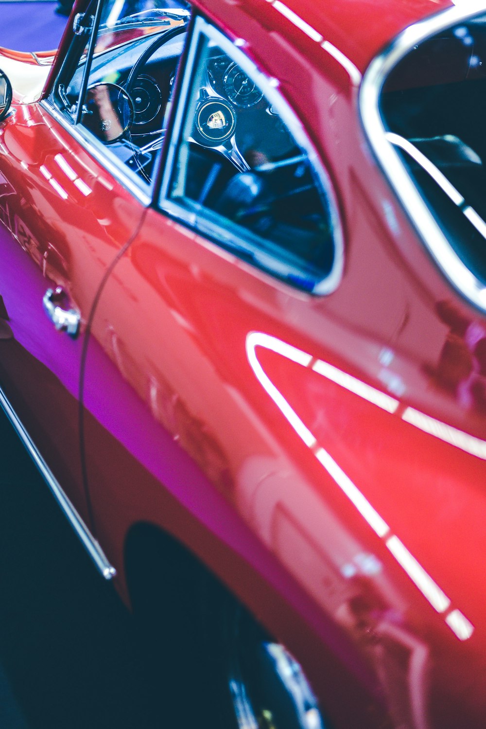 classic red coupe