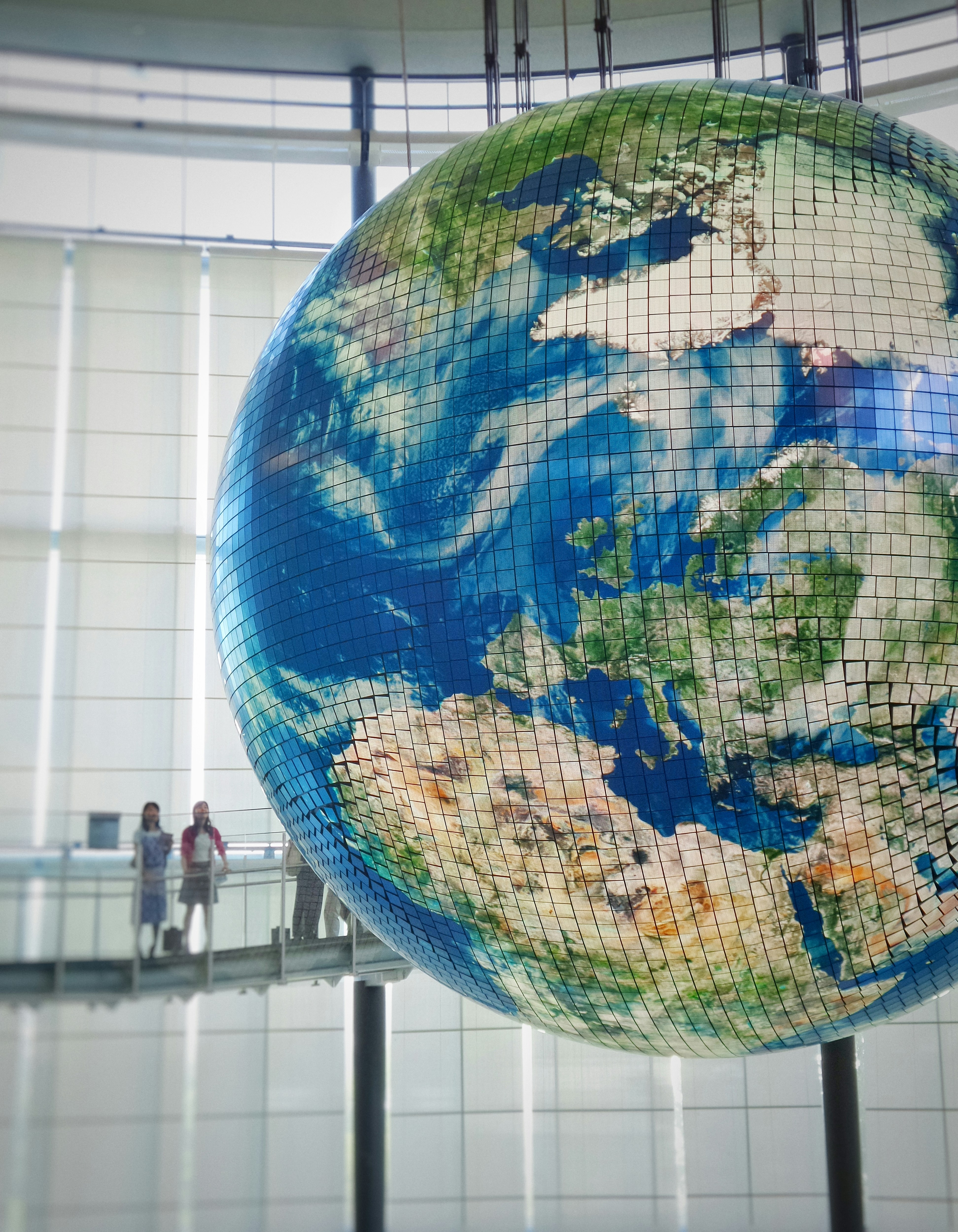 A huge globe