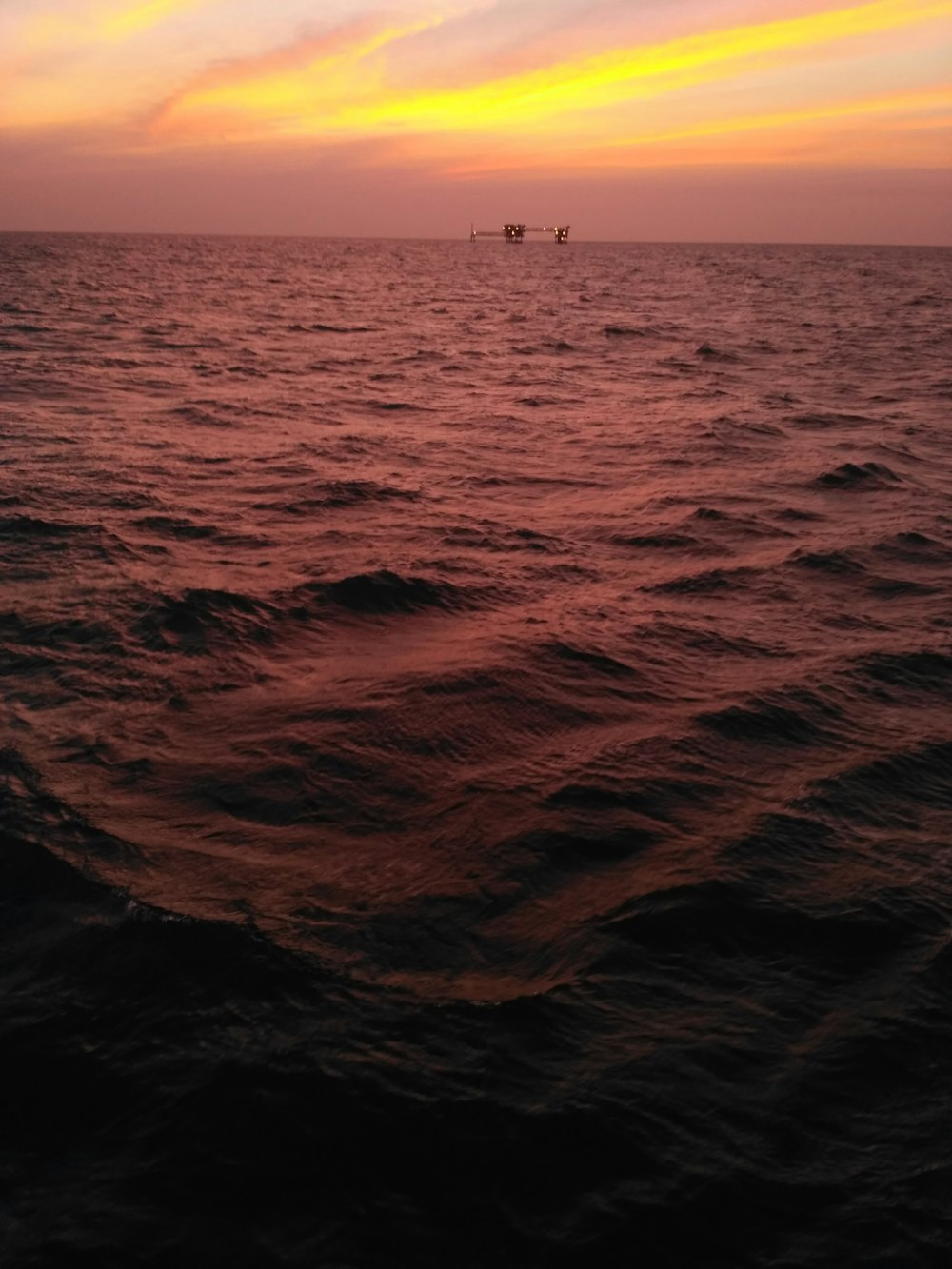 body of water during golden hour photography