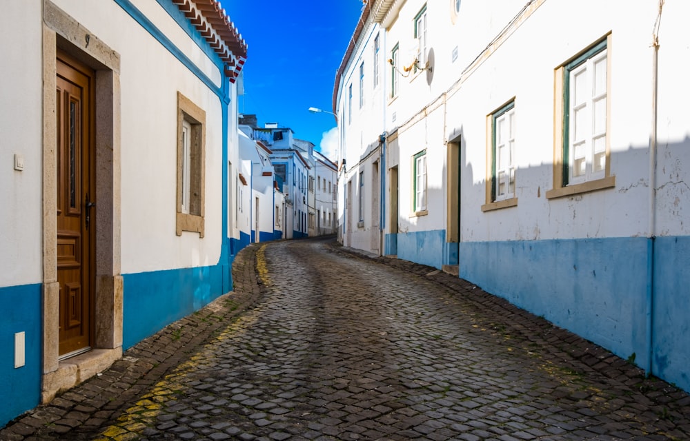 Photographie de ruelle de la rue Brown entre la maison pendant la journée