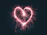heart shaped pink sparklers photography