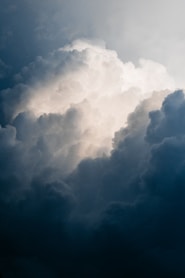 clouds in shallow focus
