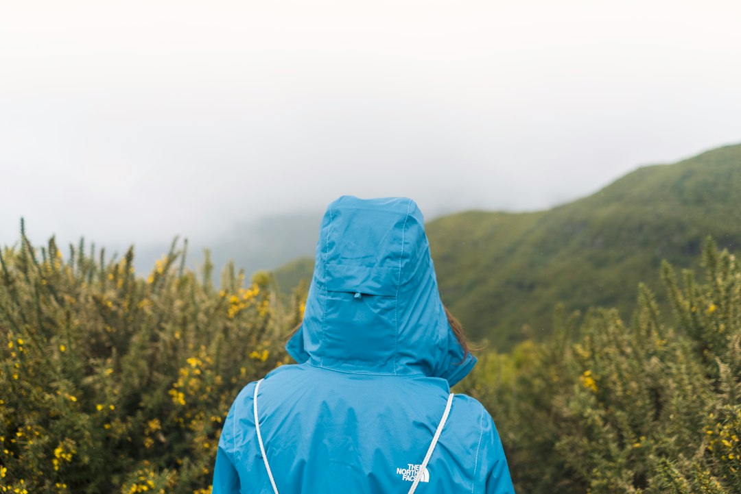 waterproof hardshell jacket closeup