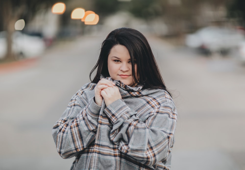 selective focus photography of woman