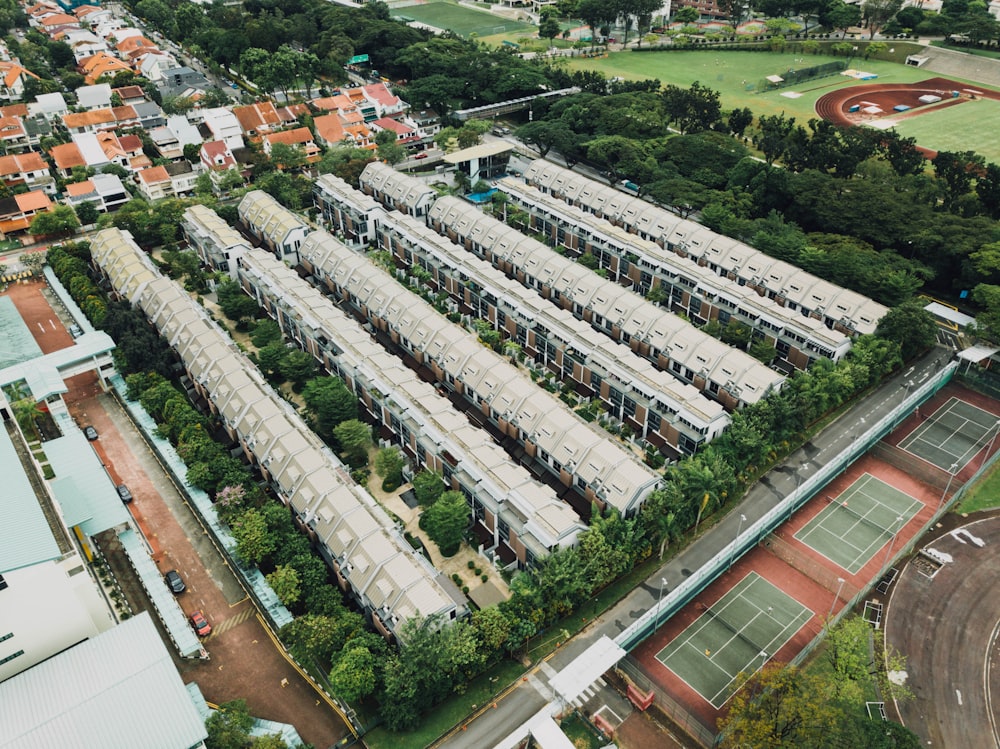 aerial photography of buildings at daytime