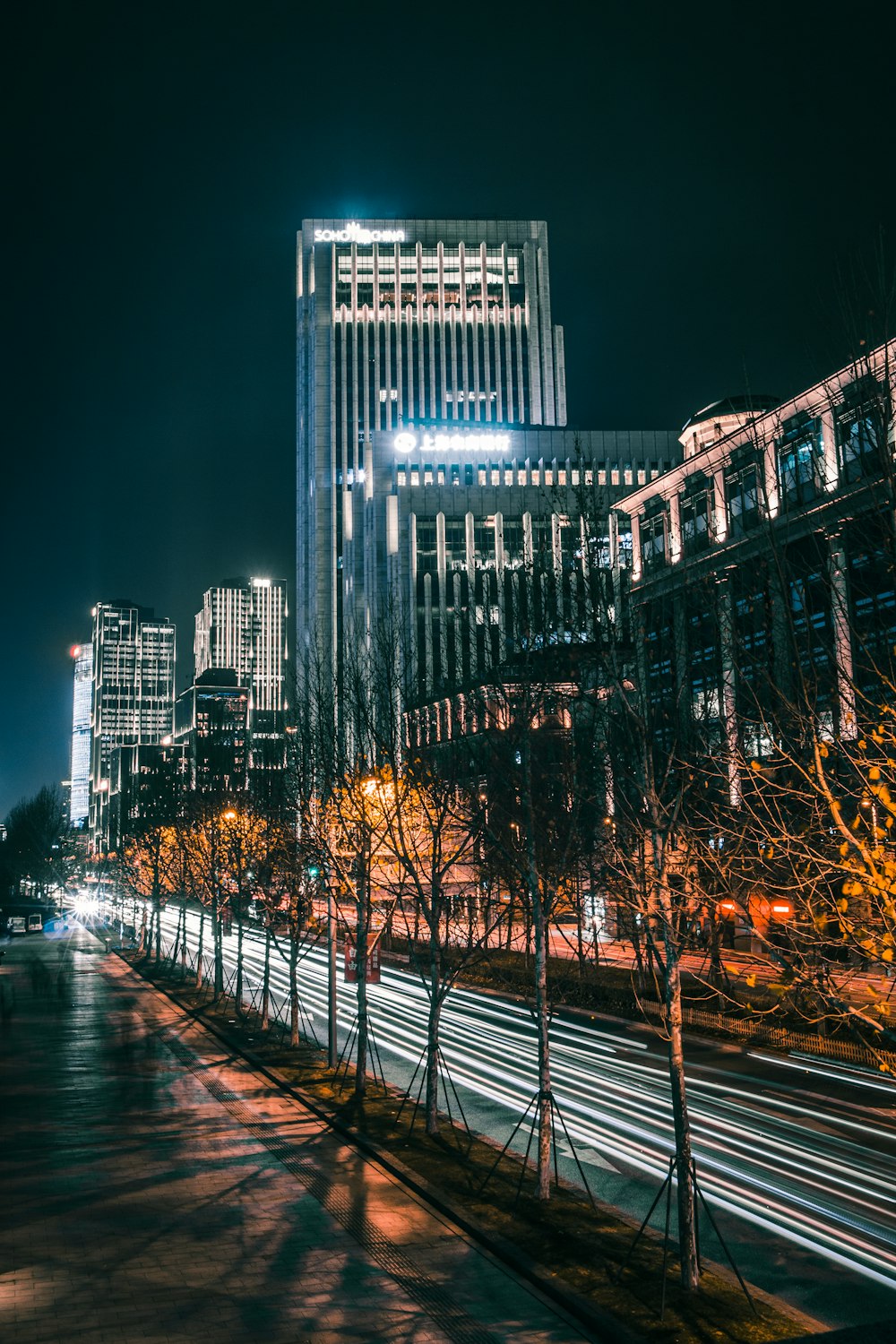 time lapse photography of road